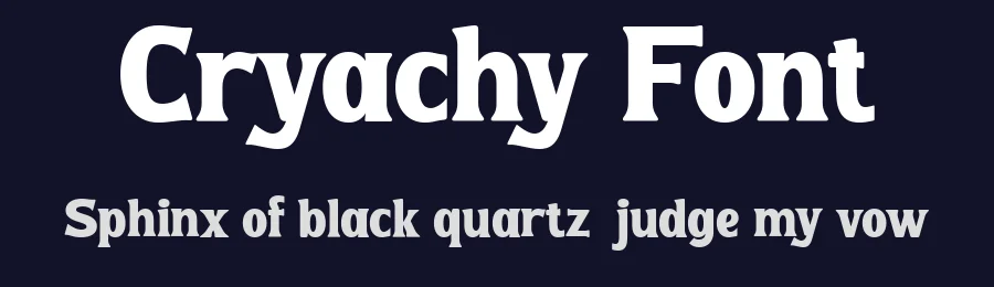 Cryachy Font by pentagonistudio — Display Font — thumbnail 2