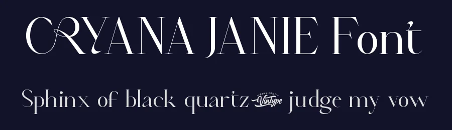 Cryana Janie Font by VinType — Display Font — thumbnail 2