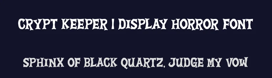 Crypt Keeper | Display Horror Font by Gracetypestudio — Display Font — thumbnail 2
