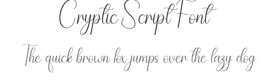 Cryptic Script Font by andikastudio — Script Handwritten Font