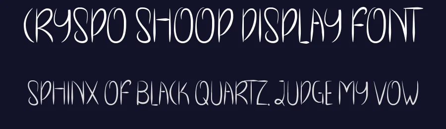 Cryspo Shoop Display Font by inermediaSTUDIO — Display Font — thumbnail 2