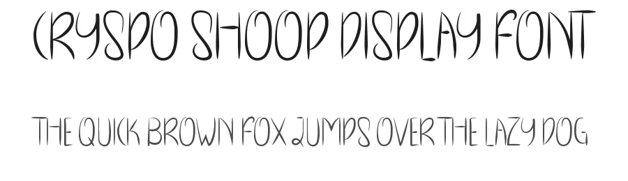 Cryspo Shoop Display Font by inermediaSTUDIO — Display Font