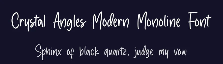 Crystal Angles Modern Monoline Font by balpirick — Decorative Font — thumbnail 2
