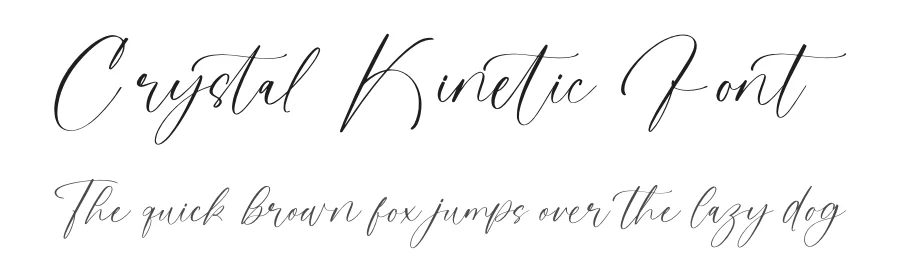 Crystal Kinetic Font by stylishtype.co — Script Handwritten Font