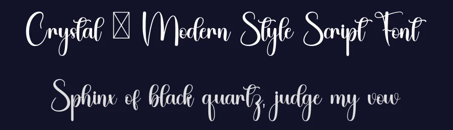 Crystal – Modern Style Script Font by inermediaSTUDIO — Script Handwritten Font — thumbnail 2