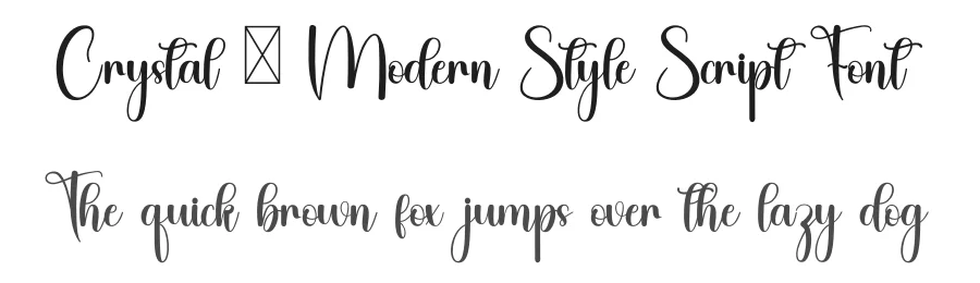 Crystal – Modern Style Script Font by inermediaSTUDIO — Script Handwritten Font