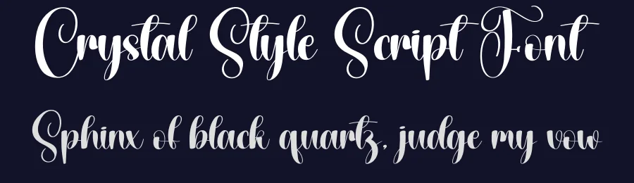Crystal Style Script Font by creativeletter — Script Handwritten Font — thumbnail 2