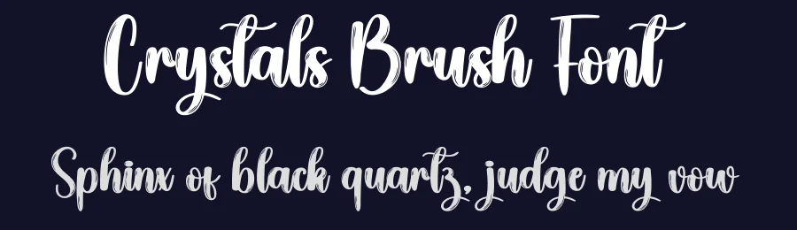 Crystals Brush Font by creativeletter — Script Handwritten Font — thumbnail 2