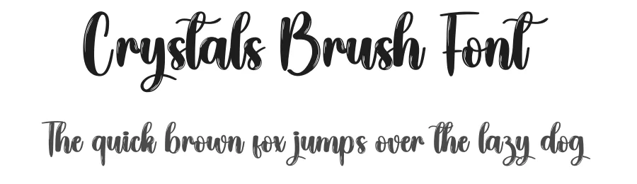 Crystals Brush Font by creativeletter — Script Handwritten Font