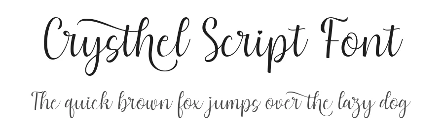 Crysthel Script Font by Jasm 7NTypes — Script Handwritten Font