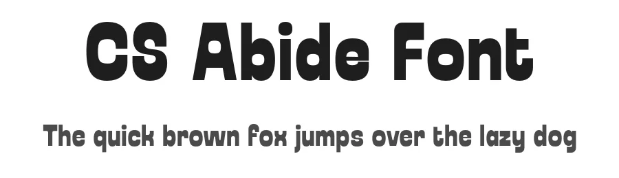 CS Abide Font by craftsupplyco — Display Font