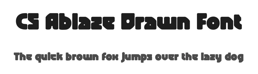 CS Ablaze Drawn Font by craftsupplyco — Display Font
