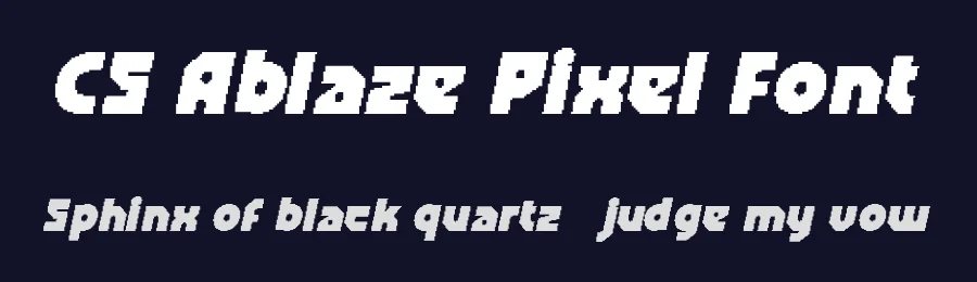 CS Ablaze Pixel Font by craftsupplyco — Display Font — thumbnail 2