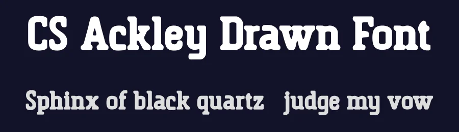 CS Ackley Drawn Font by craftsupplyco — Slab Serif Font — thumbnail 2
