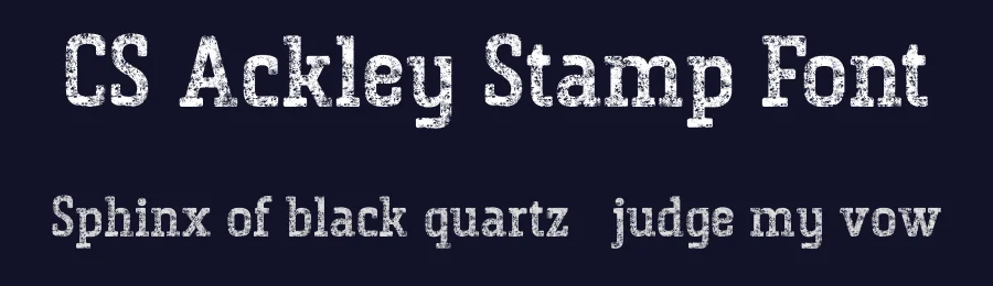 CS Ackley Stamp Font by craftsupplyco — Slab Serif Font — thumbnail 2
