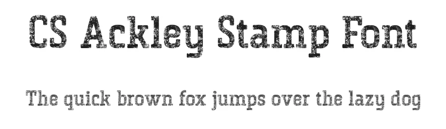 CS Ackley Stamp Font by craftsupplyco — Slab Serif Font