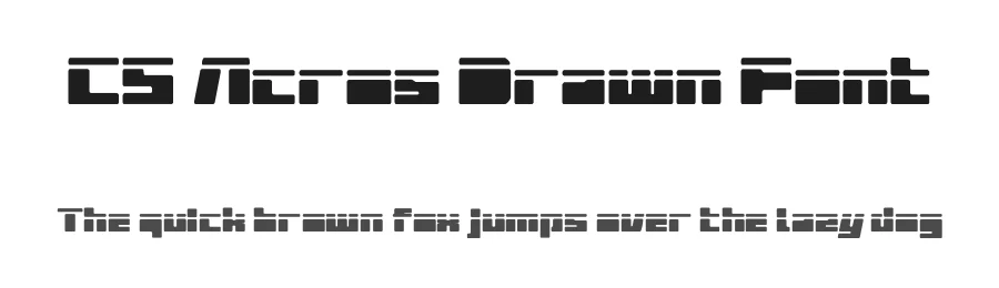 CS Acros Drawn Font by craftsupplyco — Display Font