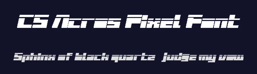 CS Acros Pixel Font by craftsupplyco — Display Font — thumbnail 2