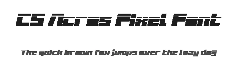 CS Acros Pixel Font by craftsupplyco — Display Font