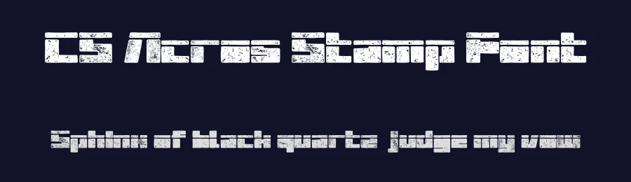 CS Acros Stamp Font by craftsupplyco — Display Font — thumbnail 2