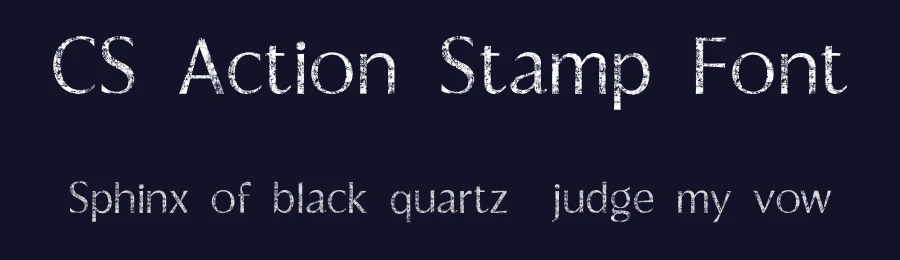 CS Action Stamp Font by craftsupplyco — Sans Serif Font — thumbnail 2