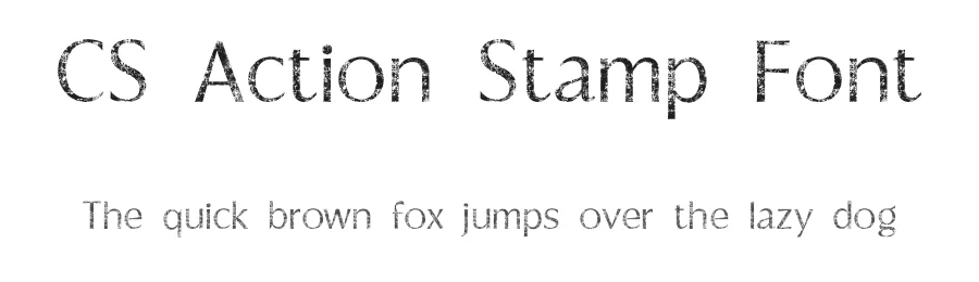 CS Action Stamp Font by craftsupplyco — Sans Serif Font