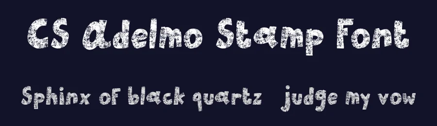 CS Adelmo Stamp Font by craftsupplyco — Display Font — thumbnail 2