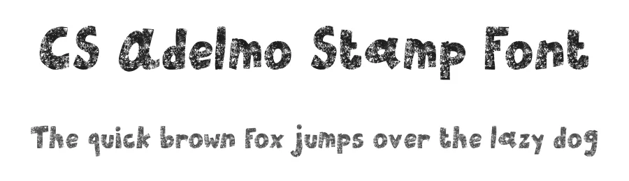 CS Adelmo Stamp Font by craftsupplyco — Display Font