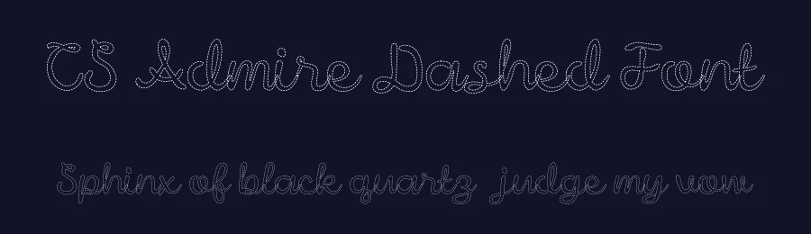 CS Admire Dashed Font by craftsupplyco — Script Handwritten Font — thumbnail 2