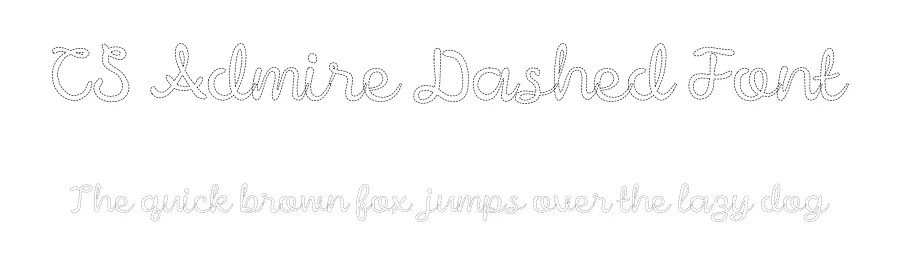 CS Admire Dashed Font by craftsupplyco — Script Handwritten Font