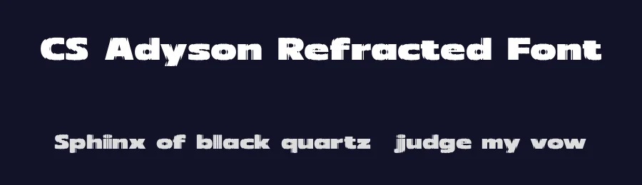 CS Adyson Refracted Font by craftsupplyco — Display Font — thumbnail 2