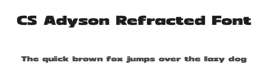CS Adyson Refracted Font by craftsupplyco — Display Font
