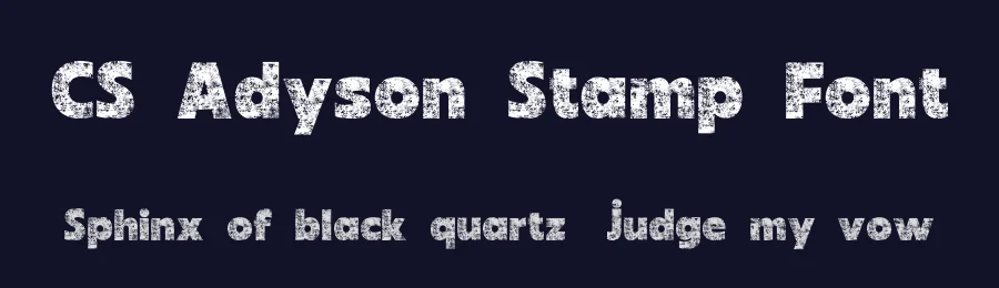 CS Adyson Stamp Font by craftsupplyco — Sans Serif Font — thumbnail 2