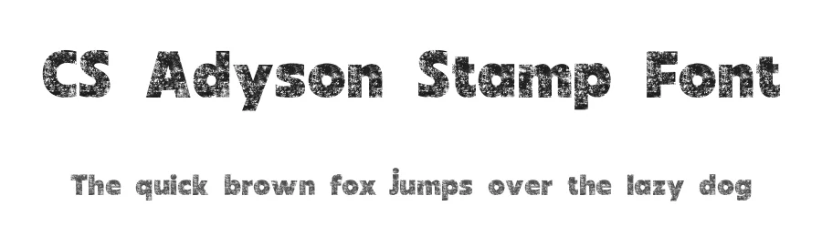 CS Adyson Stamp Font by craftsupplyco — Sans Serif Font
