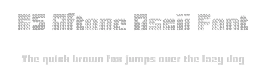 CS Aftone Ascii Font by craftsupplyco β Sans Serif Font