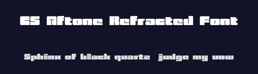 CS Aftone Refracted Font by craftsupplyco — Display Font — thumbnail 2