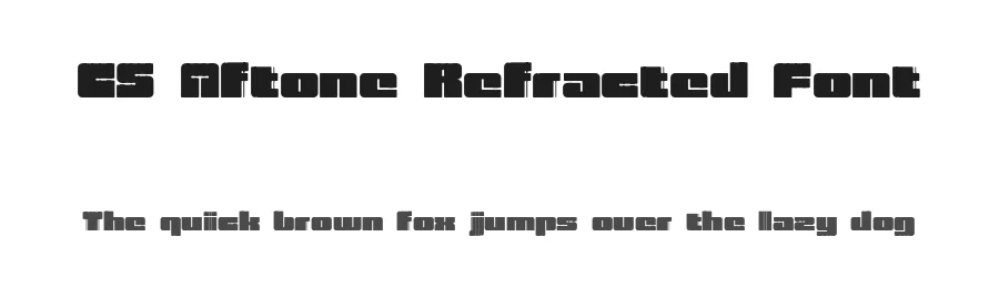 CS Aftone Refracted Font by craftsupplyco — Display Font