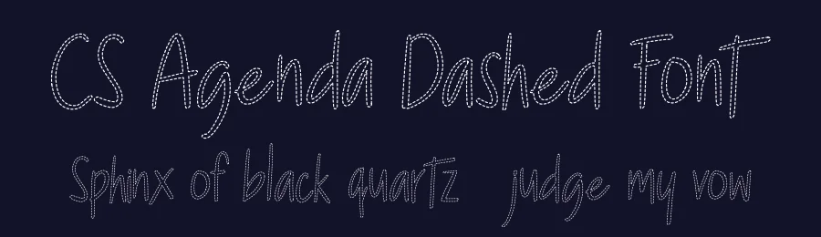CS Agenda Dashed Font by craftsupplyco — Script Handwritten Font — thumbnail 2