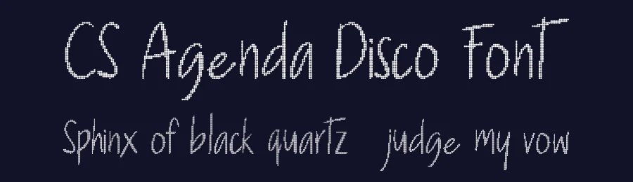 CS Agenda Disco Font by craftsupplyco — Display Font — thumbnail 2