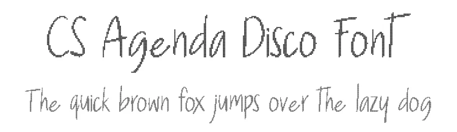 CS Agenda Disco Font by craftsupplyco — Display Font