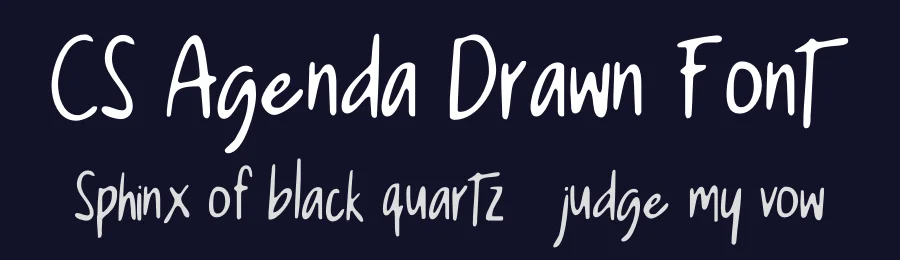 CS Agenda Drawn Font by craftsupplyco — Script Handwritten Font — thumbnail 2