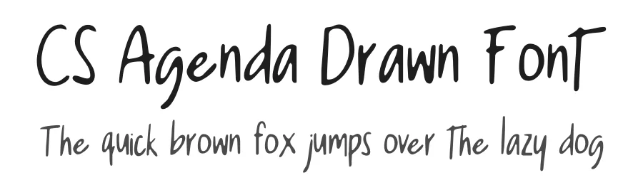 CS Agenda Drawn Font by craftsupplyco — Script Handwritten Font
