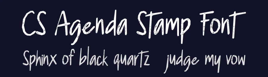 CS Agenda Stamp Font by craftsupplyco — Script Handwritten Font — thumbnail 2
