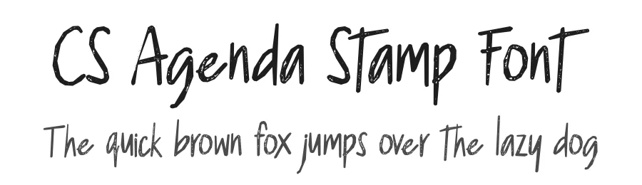CS Agenda Stamp Font by craftsupplyco — Script Handwritten Font