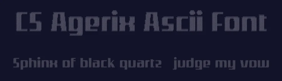 CS Agerix Ascii Font by craftsupplyco — Display Font — thumbnail 2