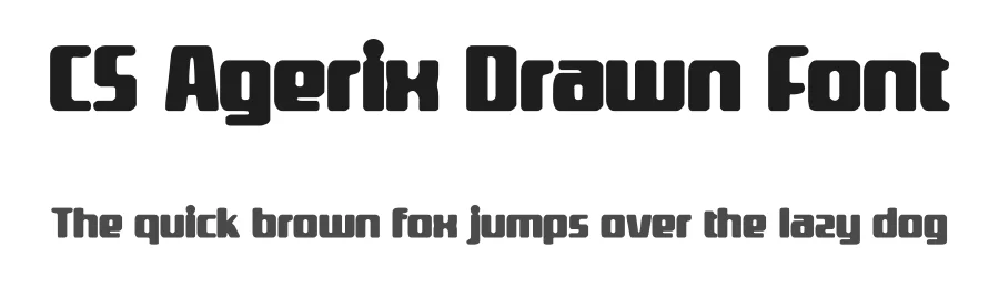 CS Agerix Drawn Font by craftsupplyco — Display Font