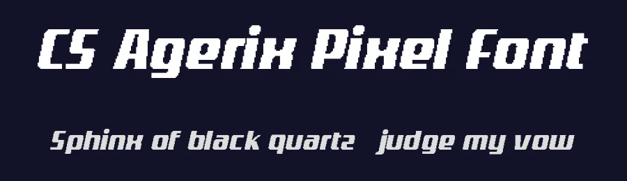 CS Agerix Pixel Font by craftsupplyco — Display Font — thumbnail 2