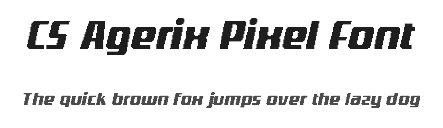 CS Agerix Pixel Font by craftsupplyco — Display Font