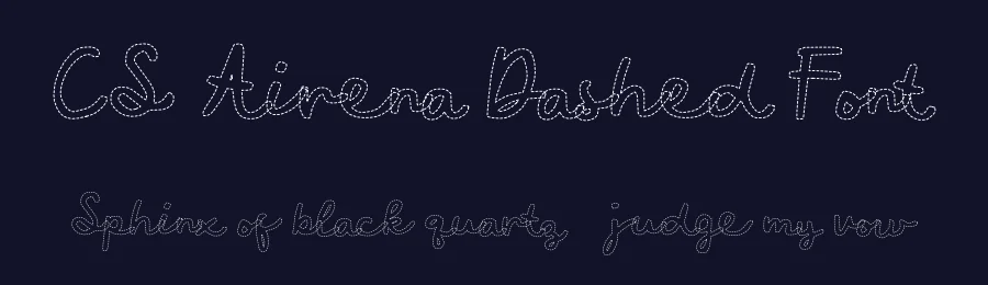 CS Airena Dashed Font by craftsupplyco — Script Handwritten Font — thumbnail 2