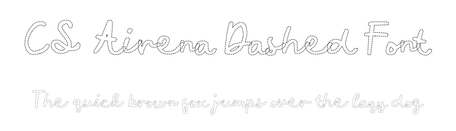 CS Airena Dashed Font by craftsupplyco — Script Handwritten Font